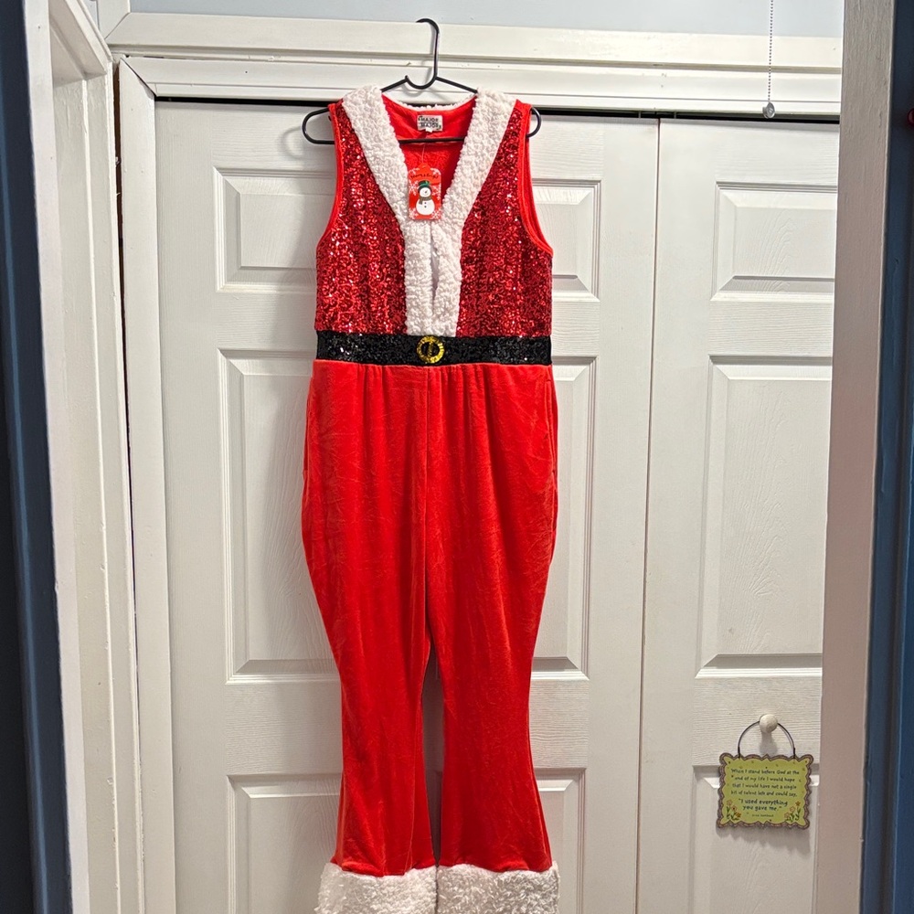 Festive Red Santa Jumpsuit